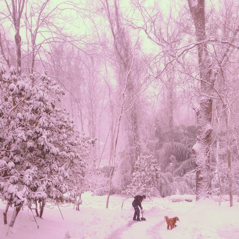 Snowed in with friends in Sag Harbor, NY.