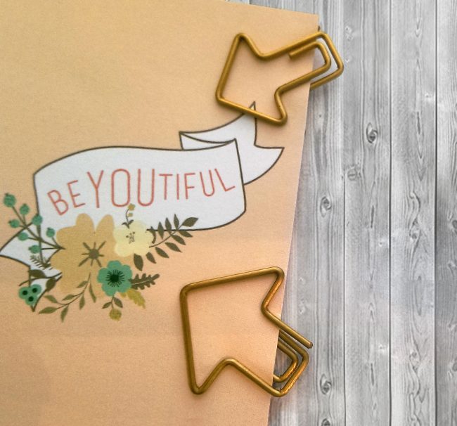 Gold arrows planner paper clips from HelloDarlingDesignCo