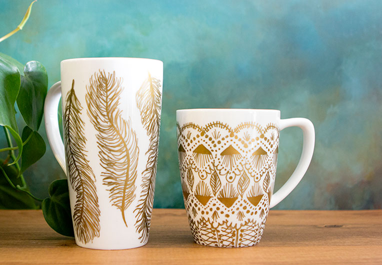 diy-gold-painted-mugs-2