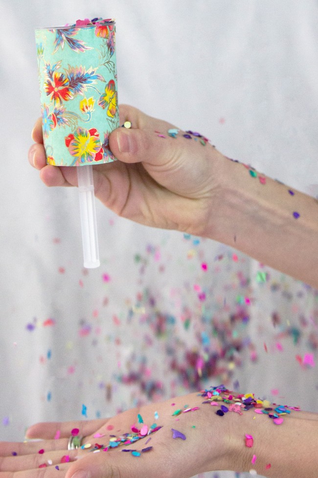 DIY confetti push pops!