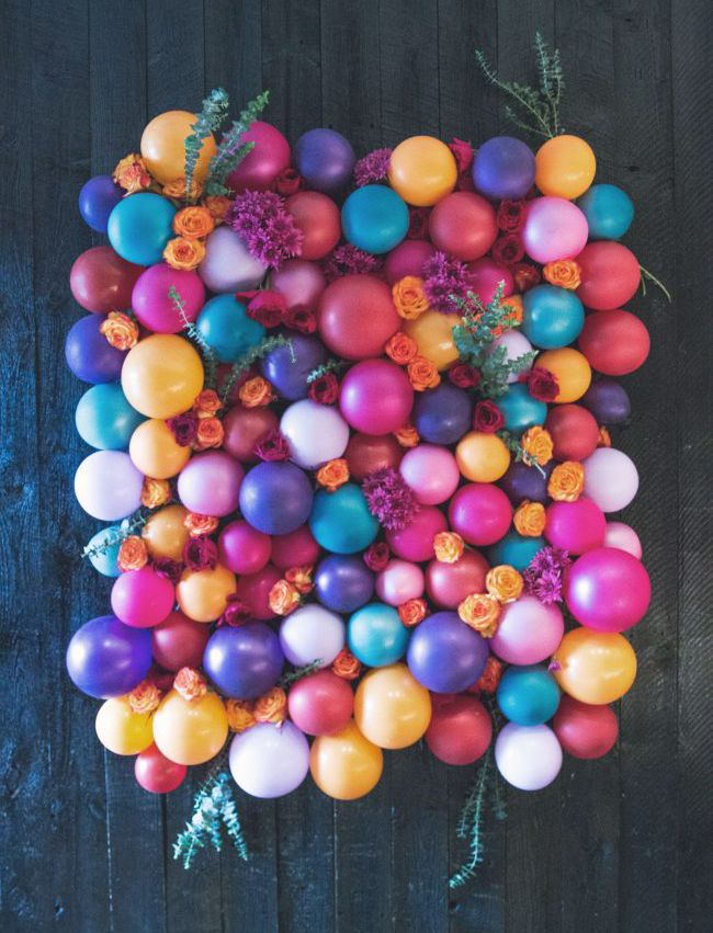 How to: Floral Balloon Backdrop DIY 