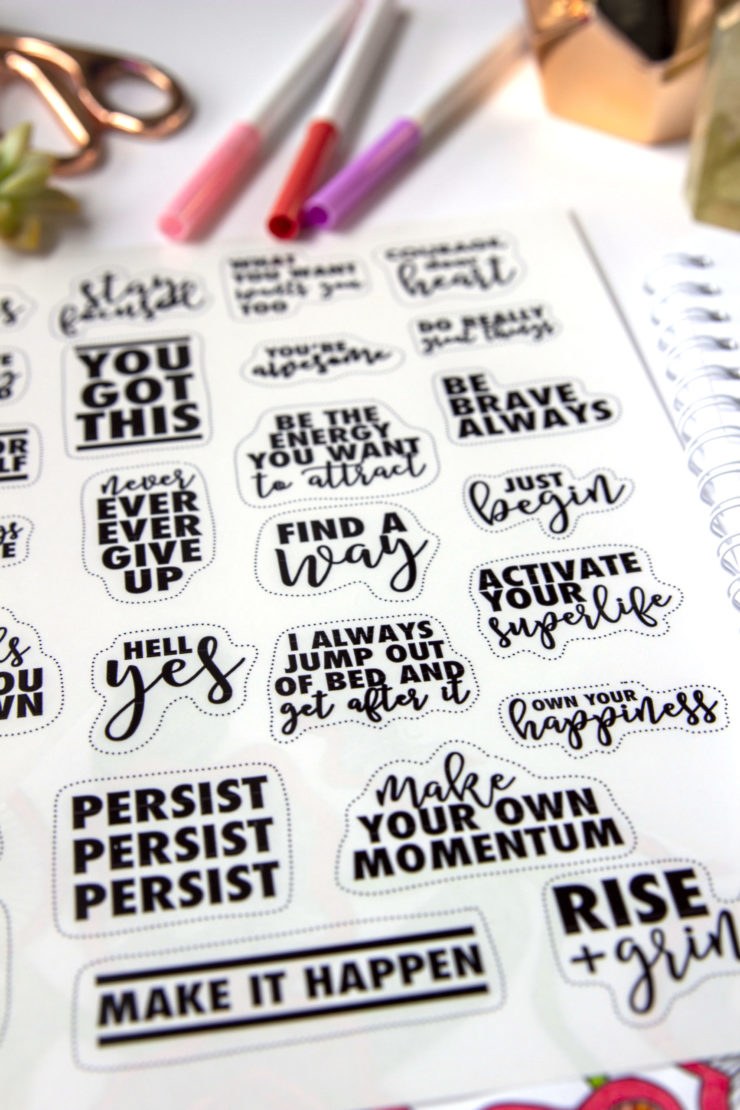 printable motivational stickers