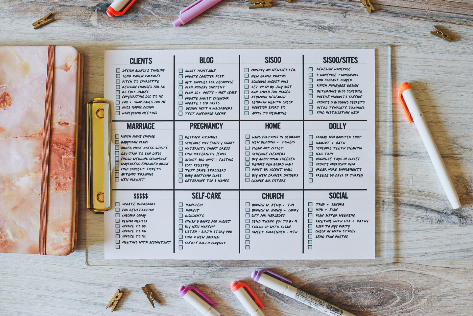 Free Brain Dump Printable to Organize Your Thoughts - sisoo.com