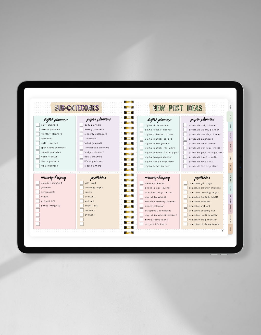 Free Digital Bullet Journal for Getting Creative and Staying Inspired - sisoo.com